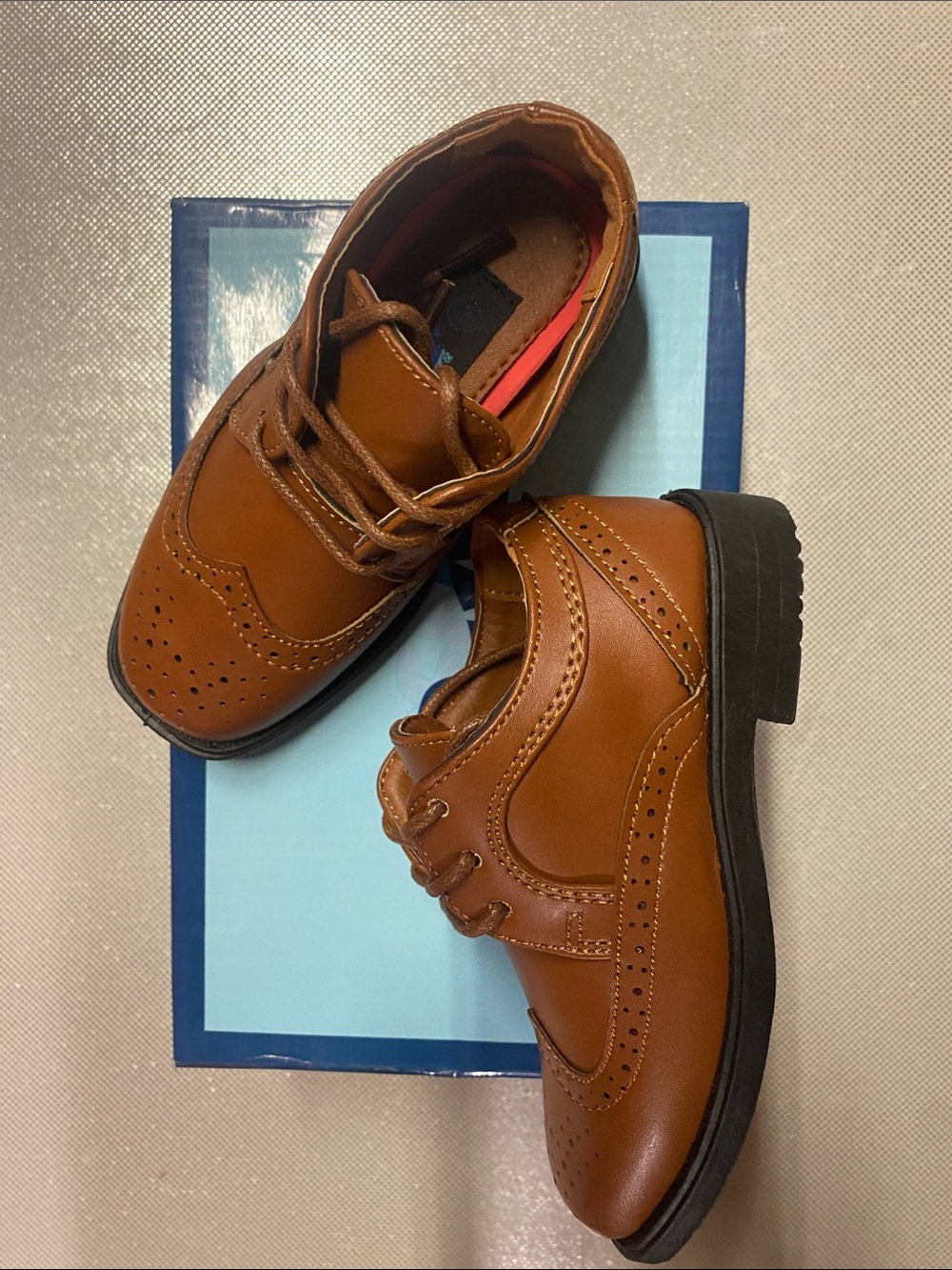 Josmo Brown Kids Dress Shoes